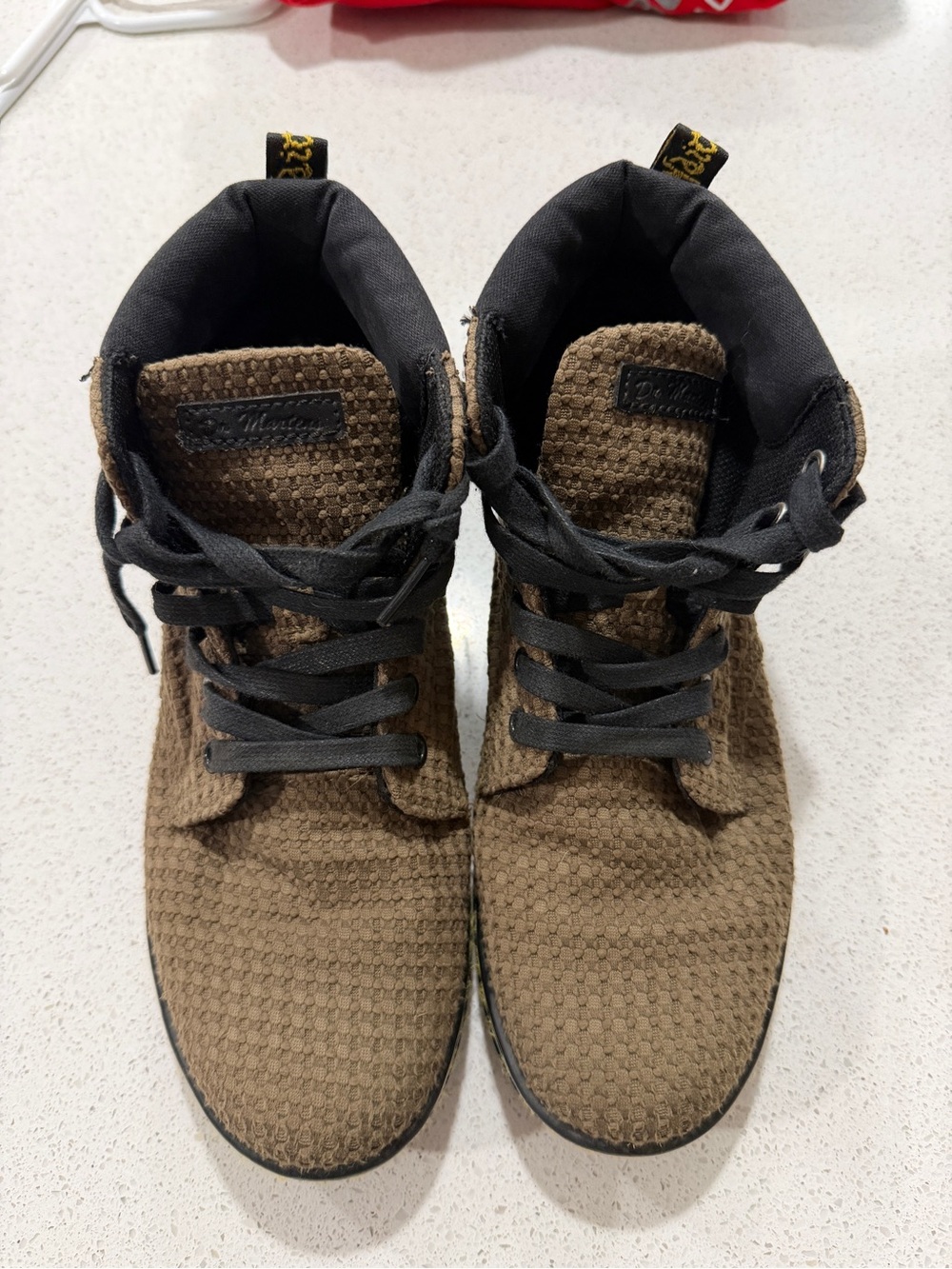 Dr. Martins Green Waffle Boots